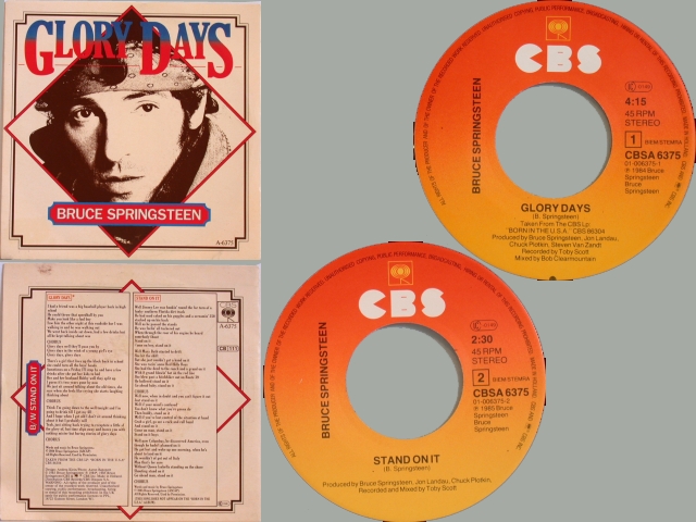 Bruce Springsteen - GLORY DAYS / STAND ON IT